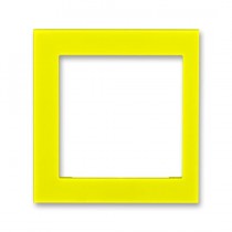 3901H-A00255 64  Rámeček jednonásobný s otvorem 55×55, krajní, žlutá